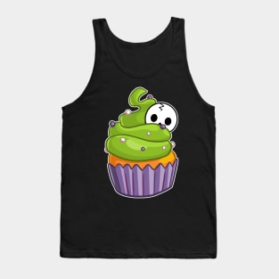 Spoopy Kawaii Cute Halloween Cupcake Tank Top